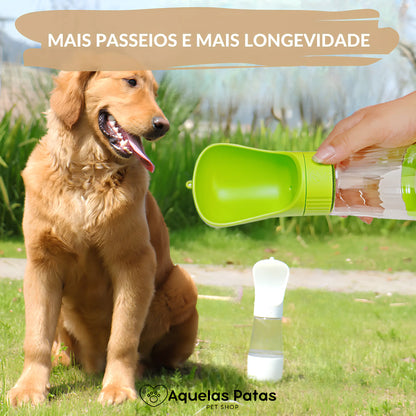 Garrafa AquaPet™ O Acompanhante Ideal para Passeios e Aventuras - Aquelas Patas.