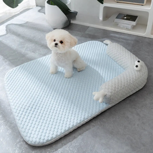 Cama com Travesseiro Macio para Pets.