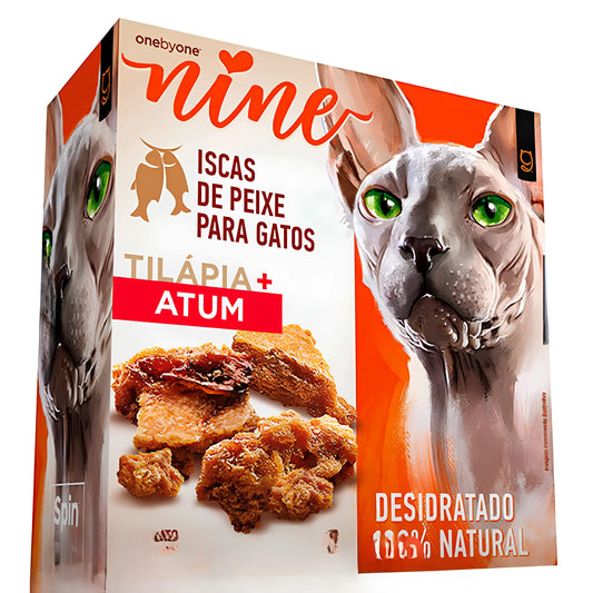 Iscas de Tilápia e Atum para Gatos.