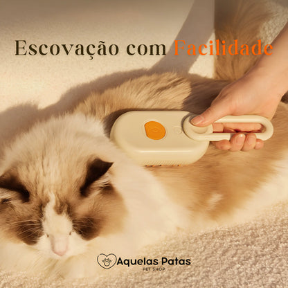 Escova a Vapor Relaxante™ Para Gatos e Cachorros - Aquelas Patas.